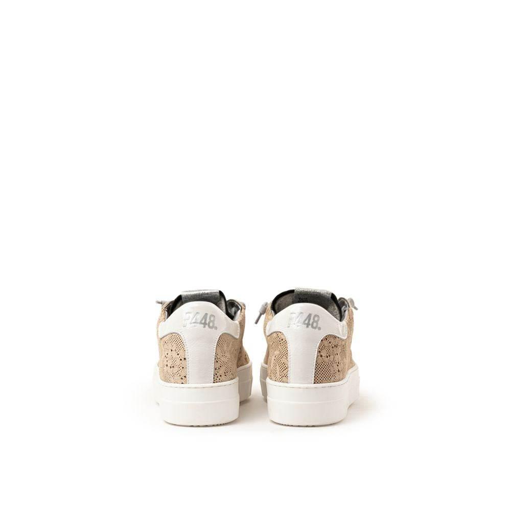 P448 Beige Leather Sneaker - Hilstor