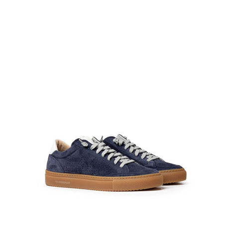 P448 Blue Leather Sneaker - Hilstor