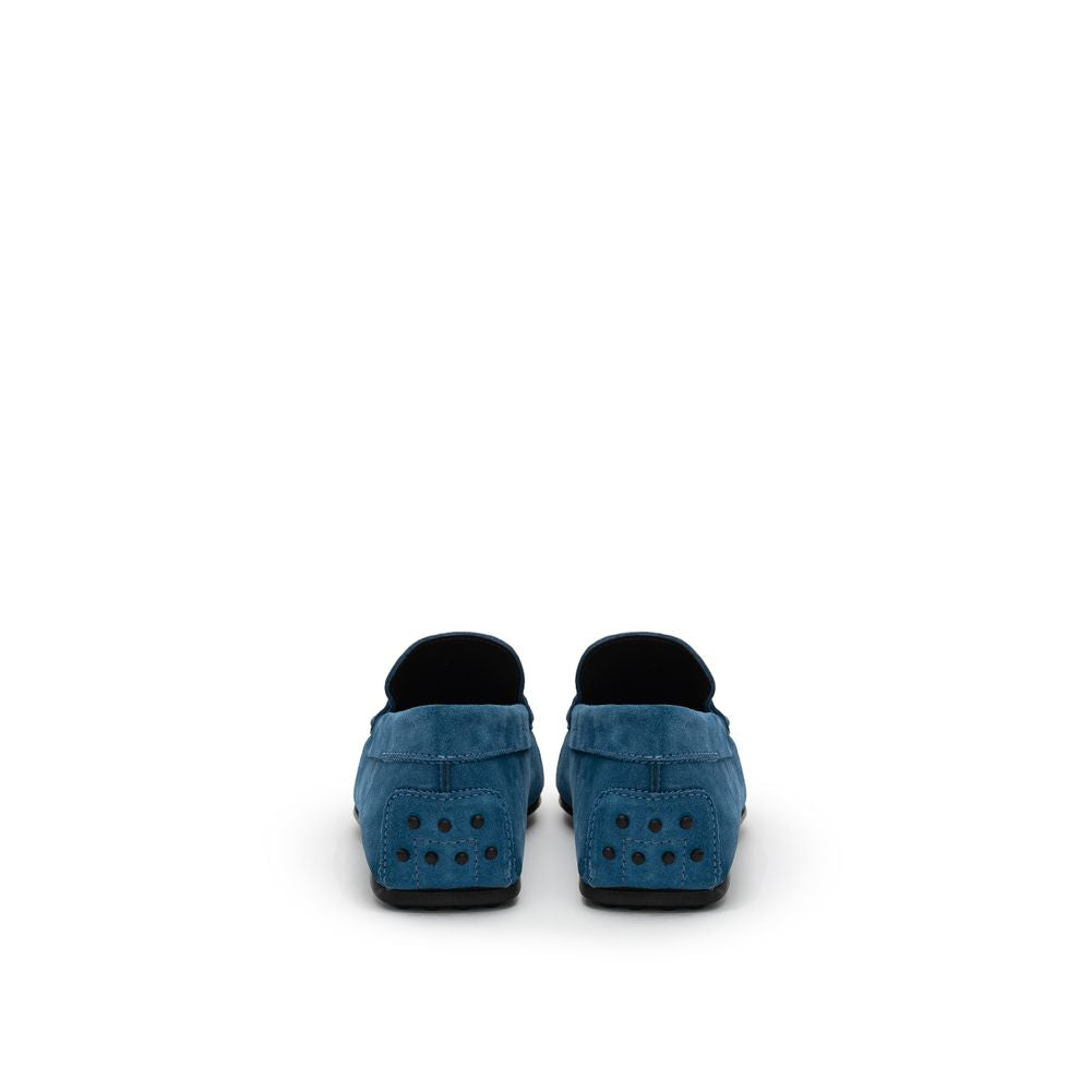 Tod's Blue Suede Leather Loafer