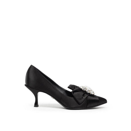 Dolce & Gabbana Black Viscose Pump - Hilstor