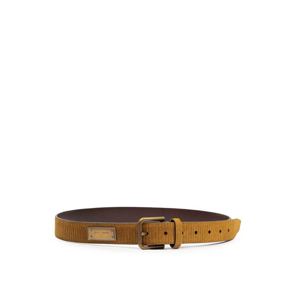 Dolce & Gabbana Brown Leather Belt - Hilstor