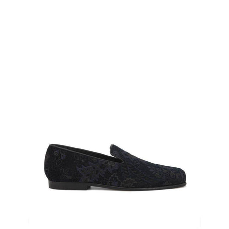 Etro Blue Leather Loafer - Hilstor