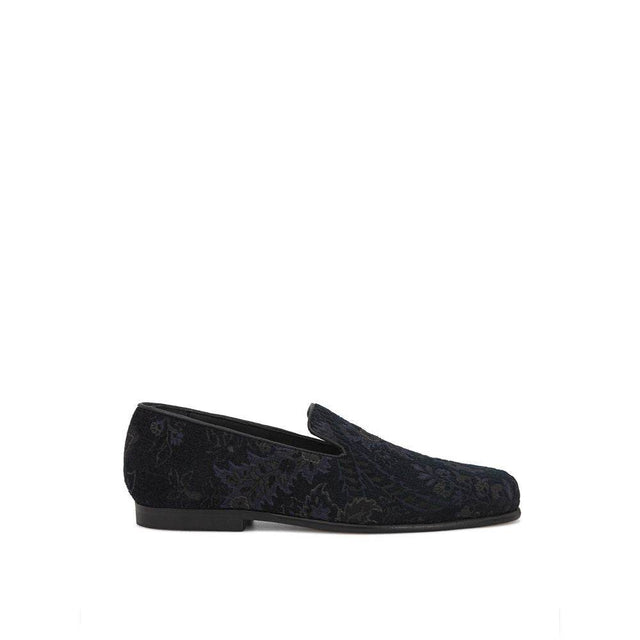 Etro Blue Leather Loafer - Hilstor