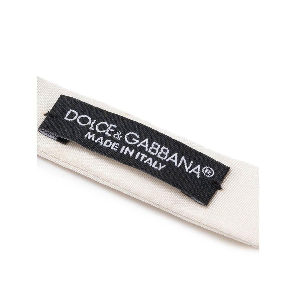 Dolce & Gabbana White Silk Ties & Bowty - Hilstor