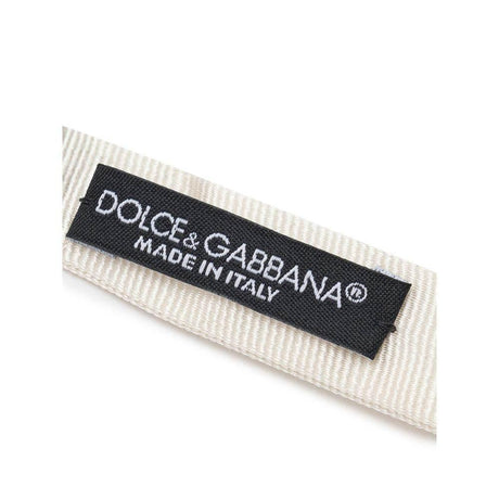 Dolce & Gabbana White Silk Ties & Bowty - Hilstor
