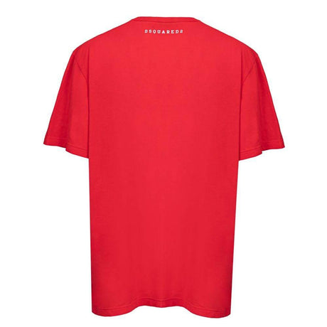 Dsquared² Red Cotton T-Shirt - Hilstor