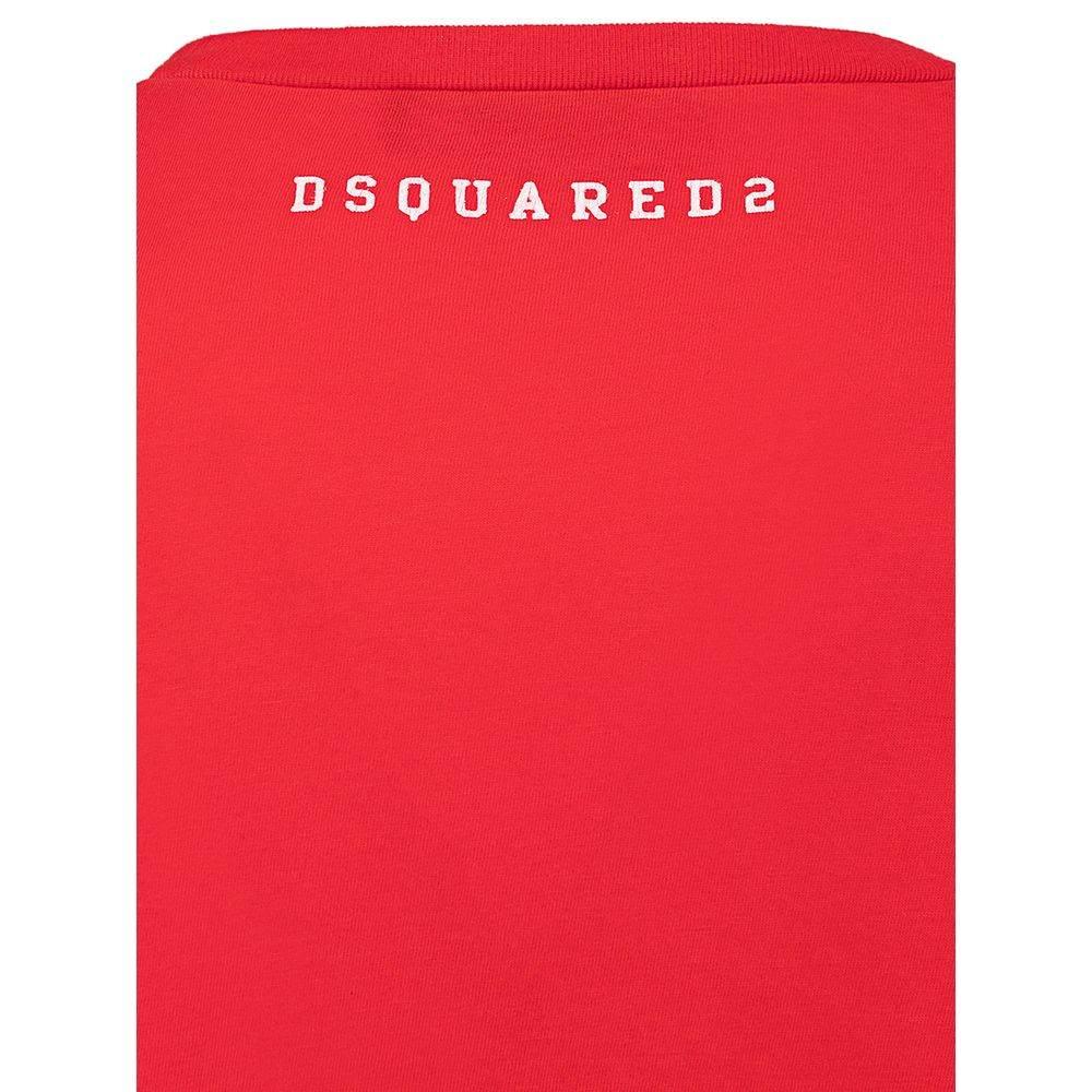Dsquared² Red Cotton T-Shirt - Hilstor