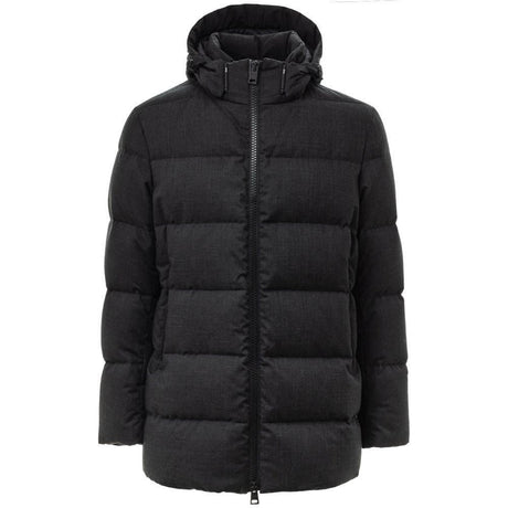 Herno Black Polyester Jackets & Coat - Hilstor