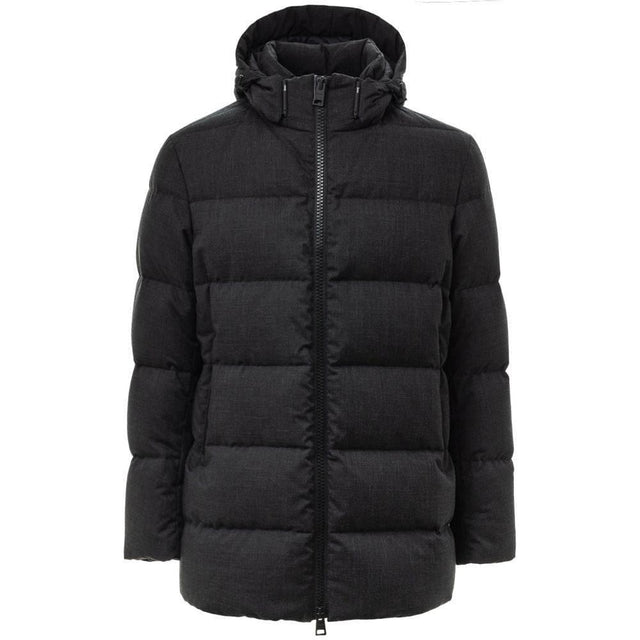 Herno Black Polyester Jackets & Coat - Hilstor