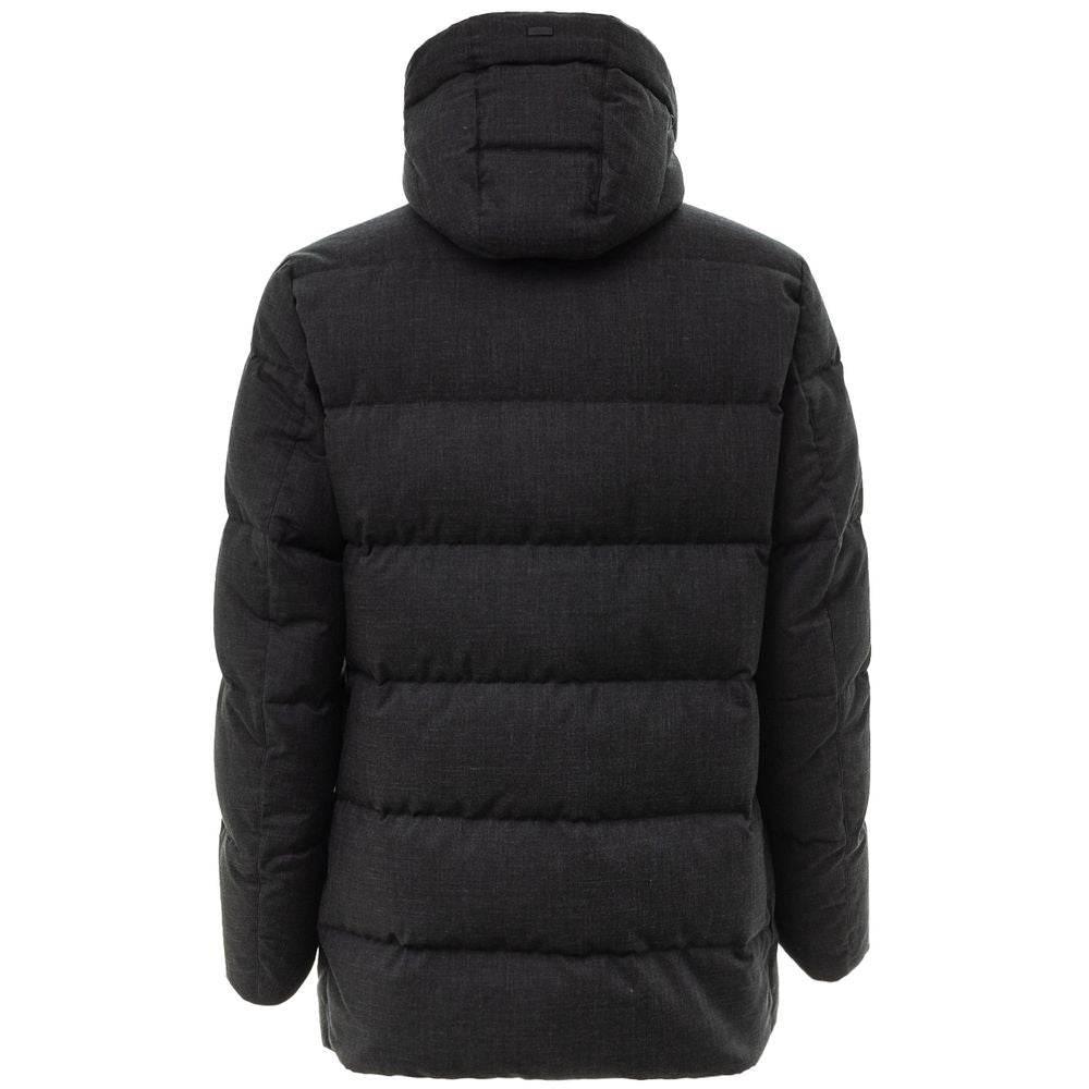 Herno Black Polyester Jackets & Coat - Hilstor