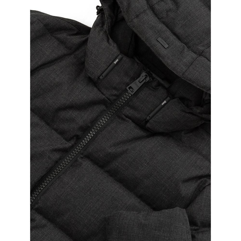 Herno Black Polyester Jackets & Coat - Hilstor