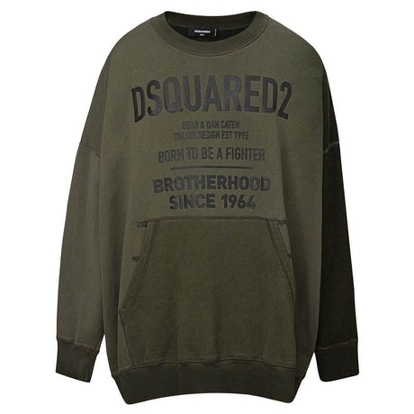 Dsquared² Green Cotton Hoody - Hilstor
