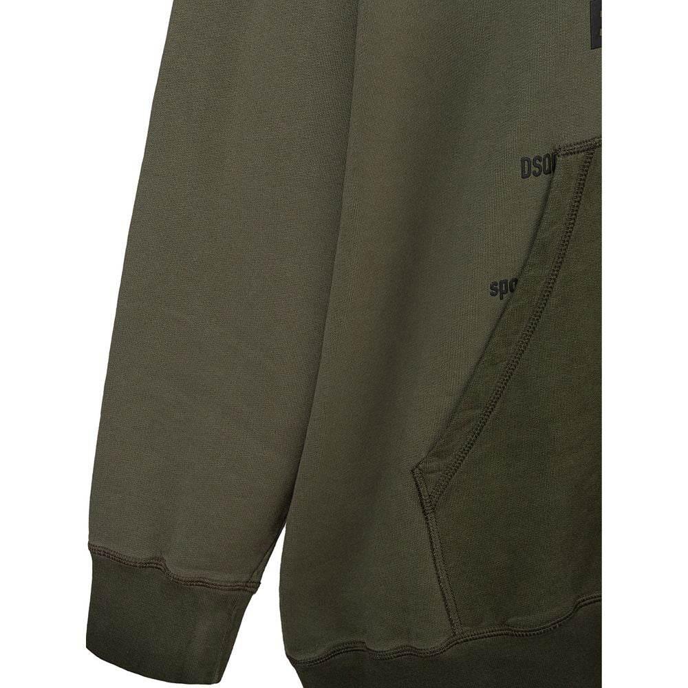 Dsquared² Green Cotton Hoody - Hilstor