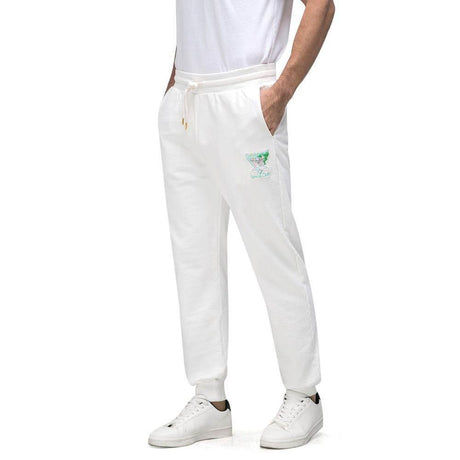 Casablanca White Cotton Athletic Pant - Hilstor