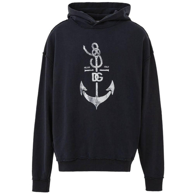 Dolce & Gabbana Blue Cotton Sweatshirt - Hilstor