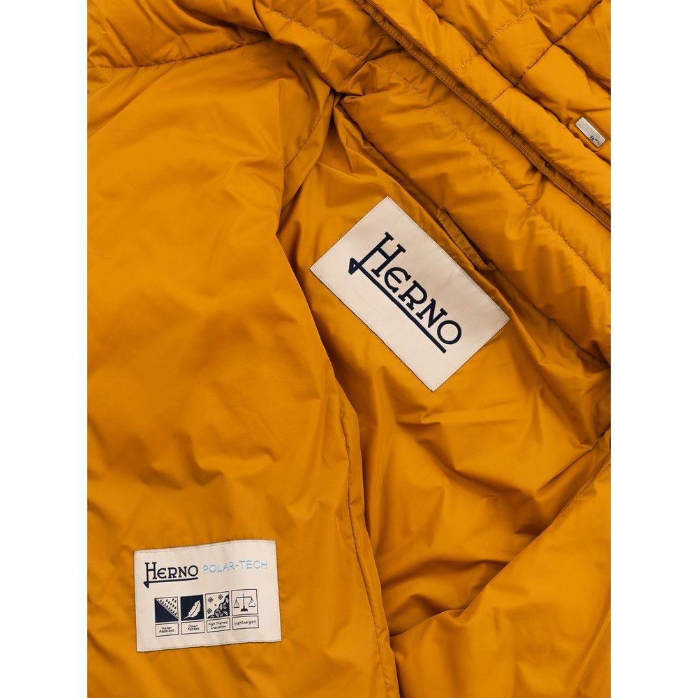 Herno Yellow Polyamide Jackets & Coat - Hilstor