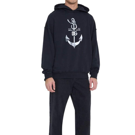 Dolce & Gabbana Blue Cotton Sweatshirt - Hilstor