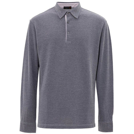 Corneliani Blue Cotton Polo Shirt - Hilstor