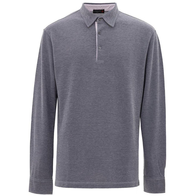 Corneliani Blue Cotton Polo Shirt - Hilstor