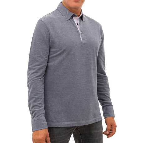 Corneliani Blue Cotton Polo Shirt - Hilstor
