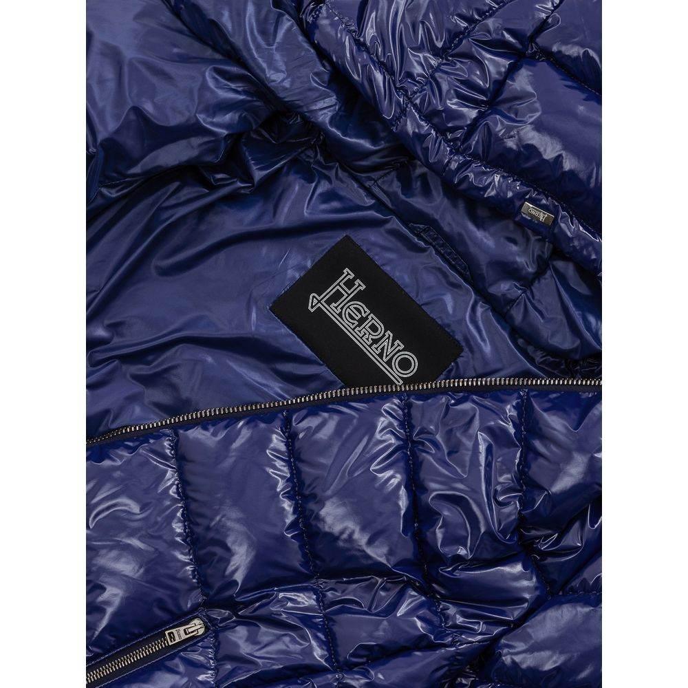 Herno Blue Polyamide Jackets & Coat - Hilstor
