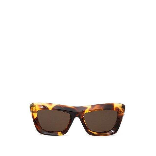 Bottega Veneta Brown Acetate Sunglasses - Hilstor