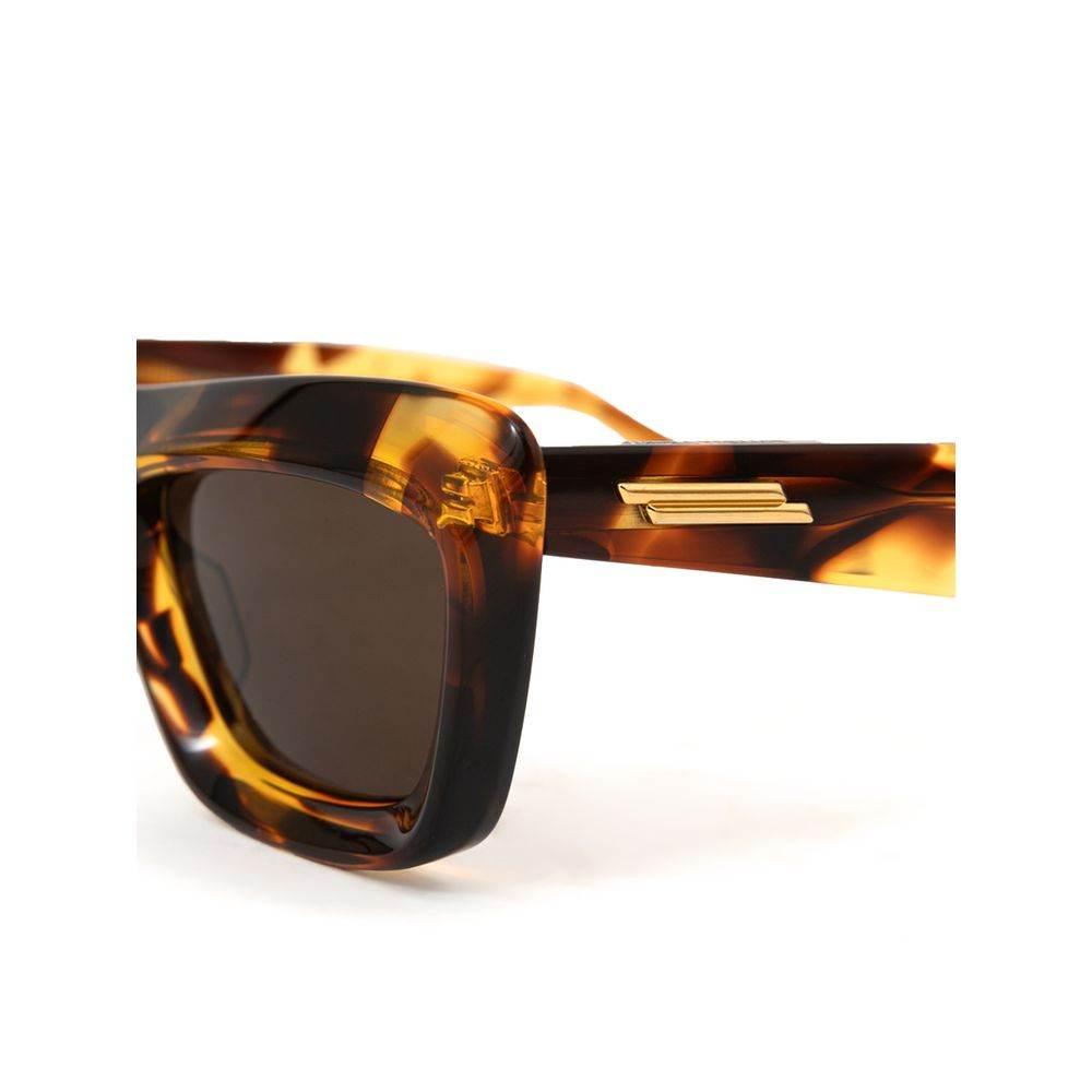 Bottega Veneta Brown Acetate Sunglasses - Hilstor