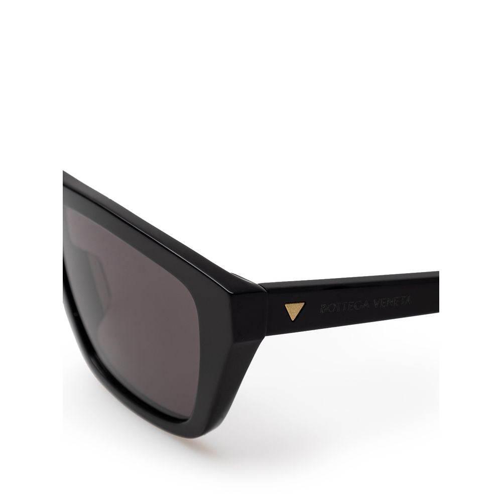Bottega Veneta Black Acetate Sunglass - Hilstor