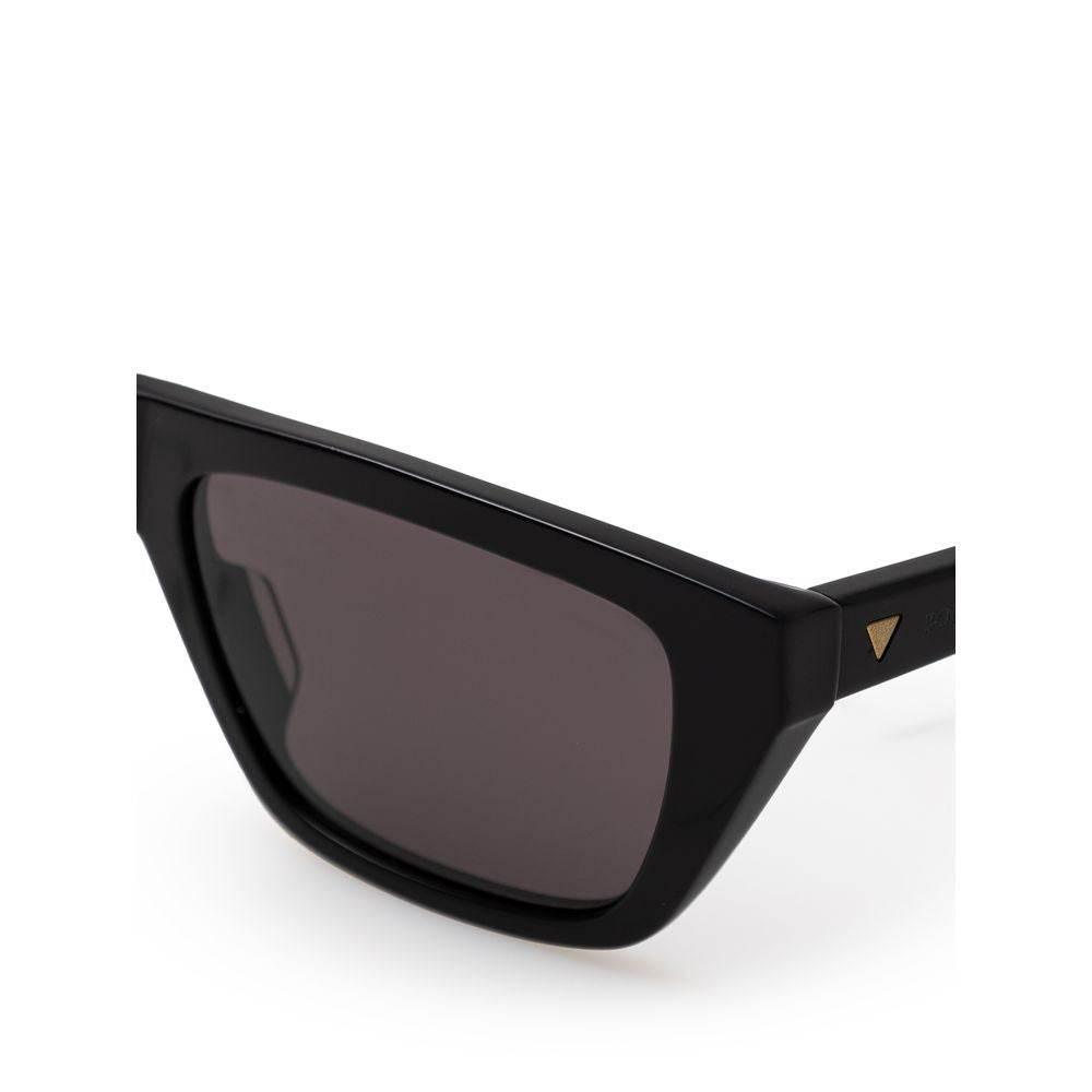 Bottega Veneta Black Acetate Sunglass - Hilstor