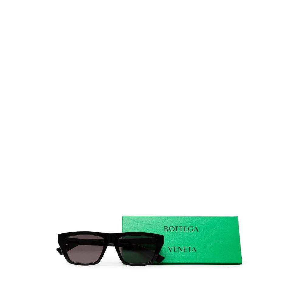 Bottega Veneta Black Acetate Sunglass - Hilstor