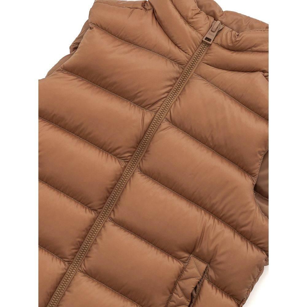 Herno Brown Polyamide Sleveless Jacket - Hilstor