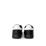 Roberto Cavalli Black Leather Sneaker - Hilstor
