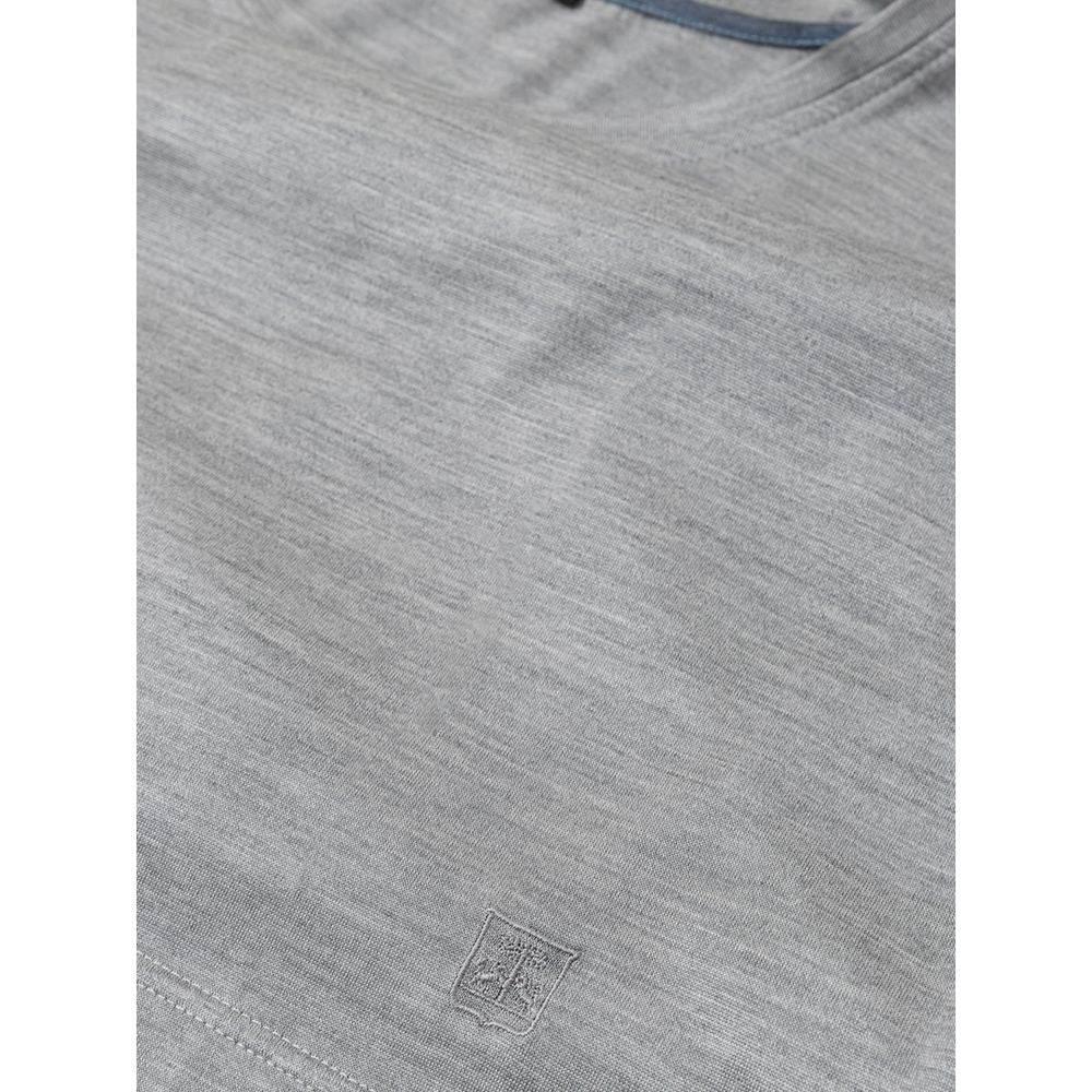 Corneliani Gray Silk T-Shirt - Hilstor