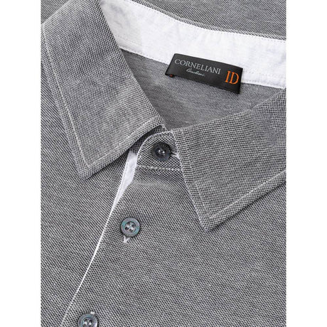 Corneliani Gray Cotton Polo Shirt - Hilstor