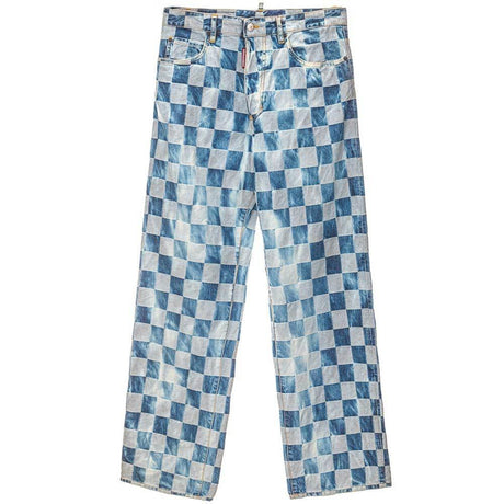Dsquared² Blue Cotton Relaxed Fit Jean - Hilstor