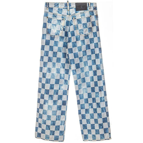 Dsquared² Blue Cotton Relaxed Fit Jean - Hilstor