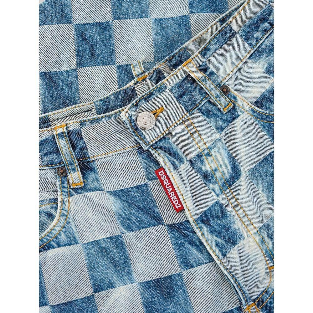 Dsquared² Blue Cotton Relaxed Fit Jean - Hilstor