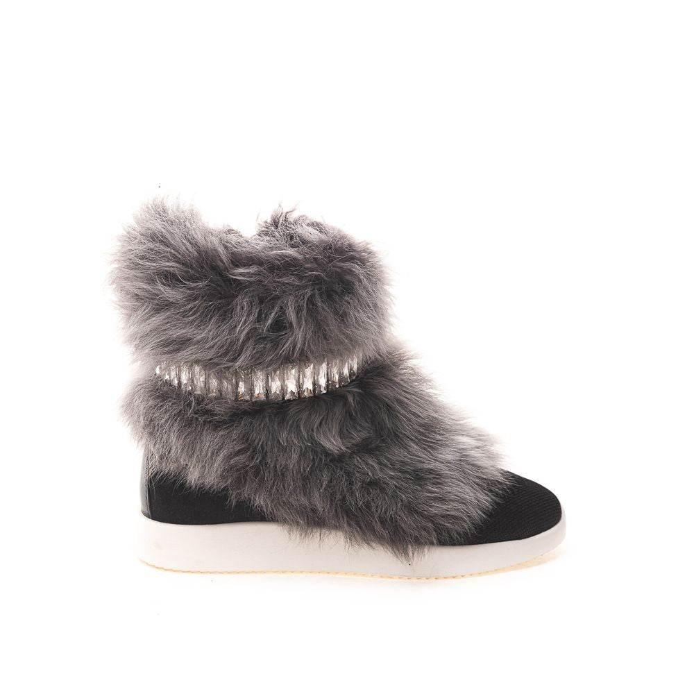 Giuseppe Zanotti Black Neoprene Sneaker - Hilstor