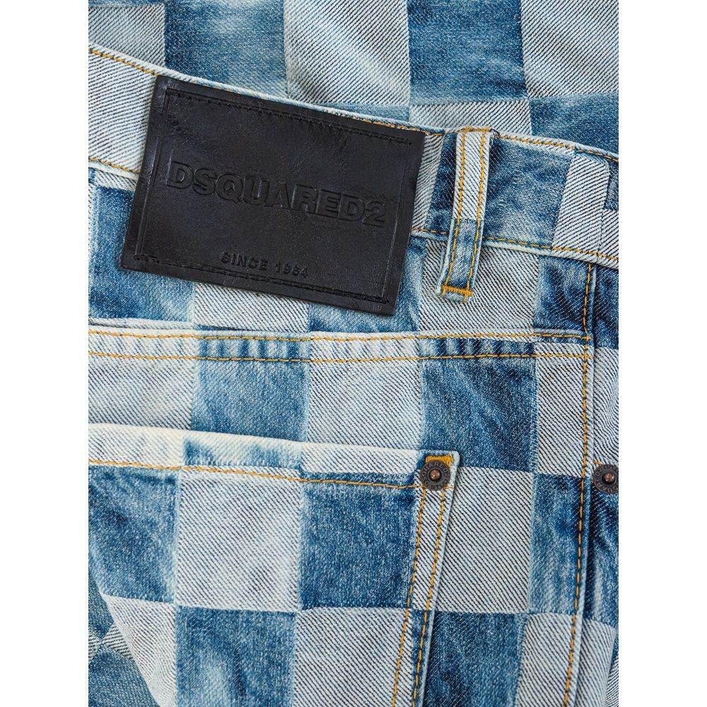 Dsquared² Blue Cotton Relaxed Fit Jean - Hilstor