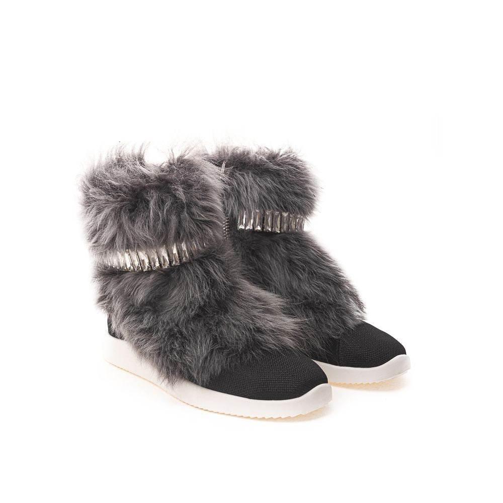 Giuseppe Zanotti Black Neoprene Sneaker - Hilstor