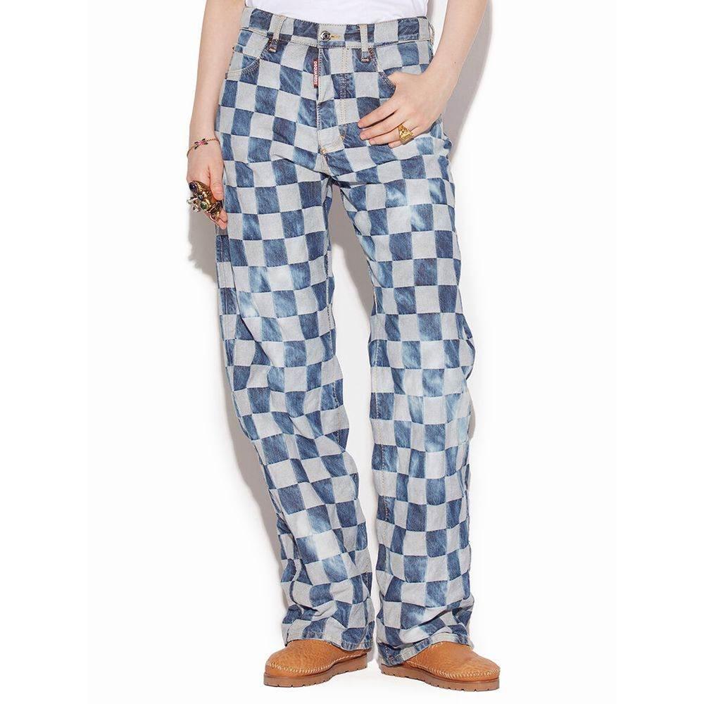 Dsquared² Blue Cotton Relaxed Fit Jean - Hilstor