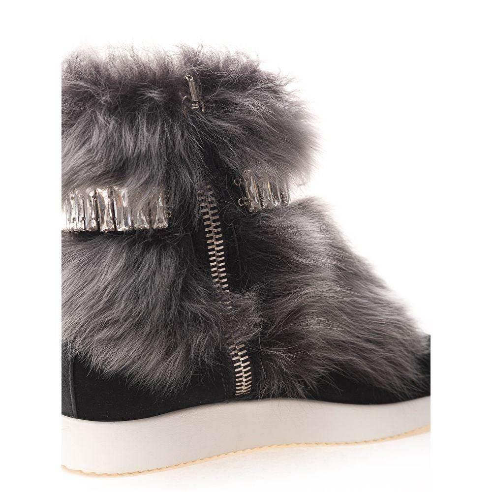 Giuseppe Zanotti Black Neoprene Sneaker - Hilstor