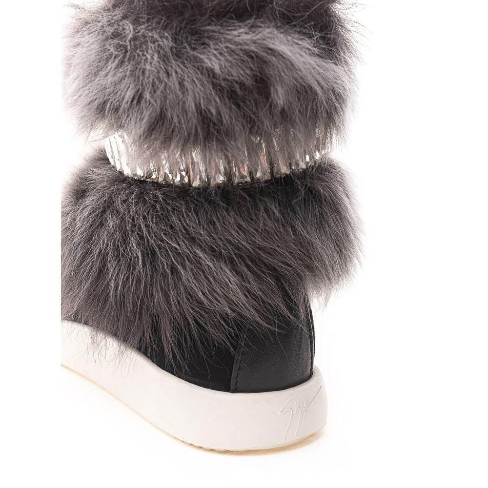 Giuseppe Zanotti Black Neoprene Sneaker - Hilstor