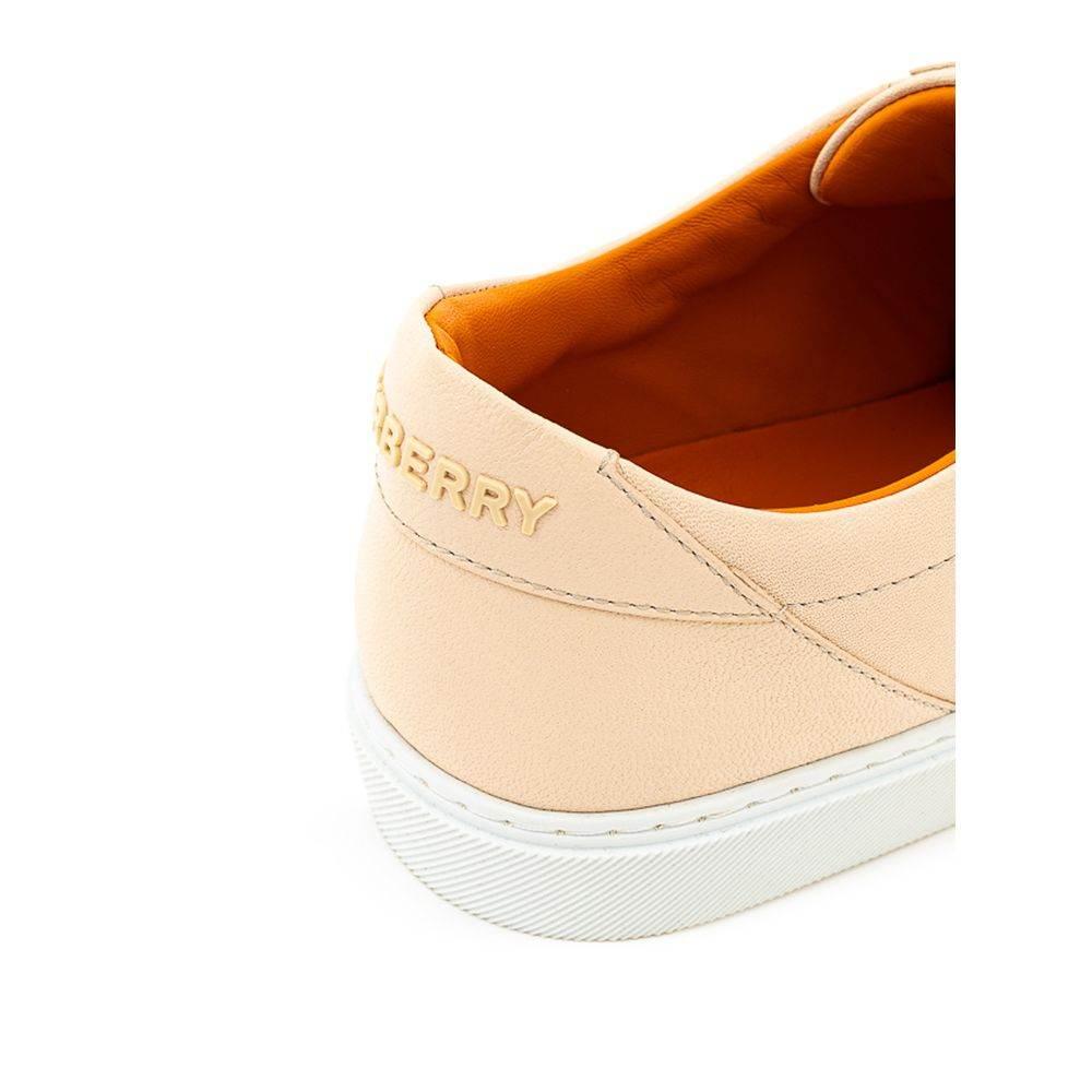 Burberry Pink Leather Sneaker - Hilstor