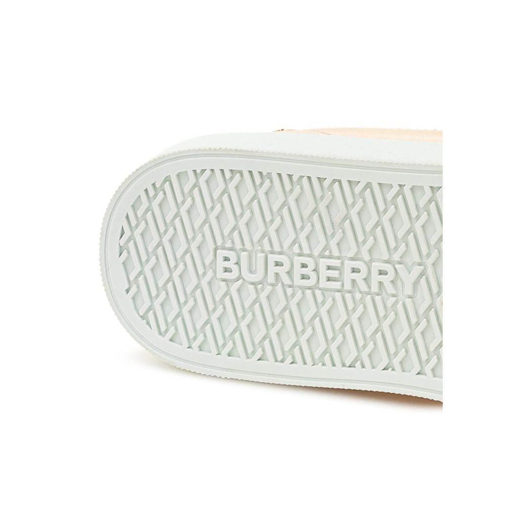 Burberry Pink Leather Sneaker - Hilstor