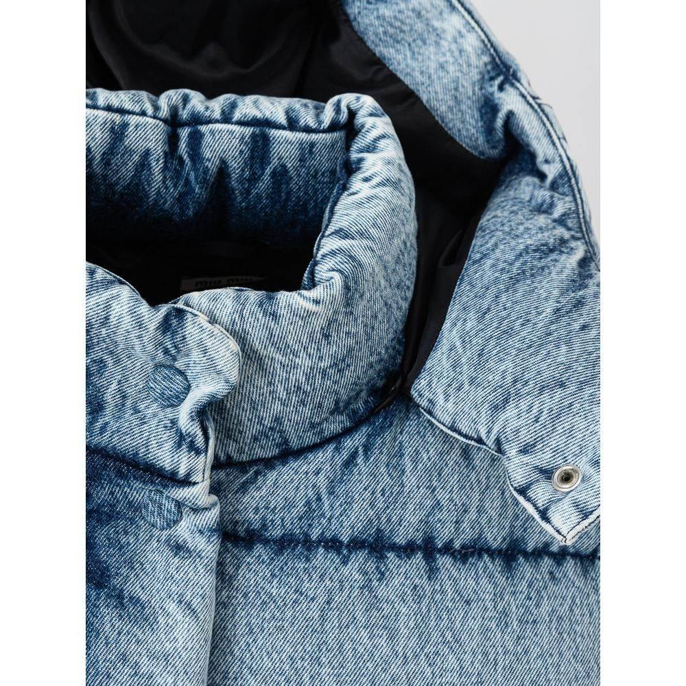 Miu Miu Blue Polyester Jackets & Coat - Hilstor
