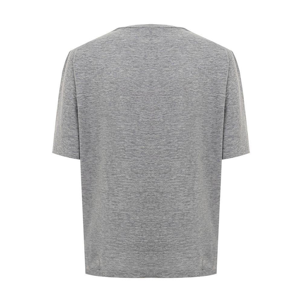 Dsquared² Chic Gray Cotton Tee for the Modern Woman - Hilstor
