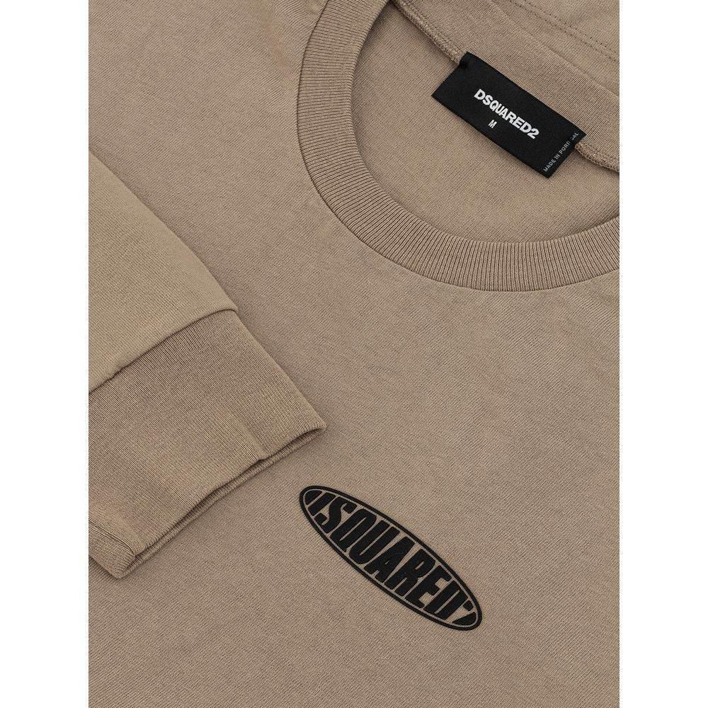 Dsquared² Beige Cotton T-Shirt - Hilstor