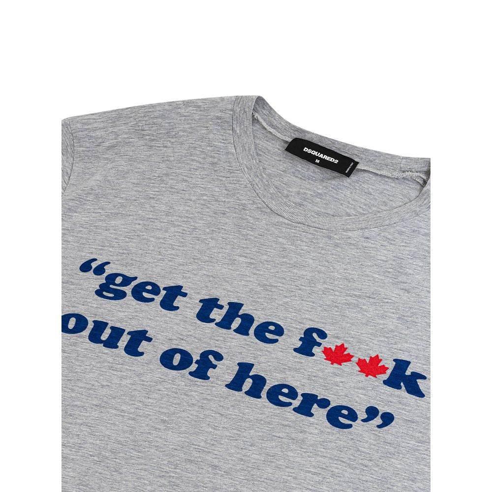 Dsquared² Gray Cotton T-Shirt - Hilstor