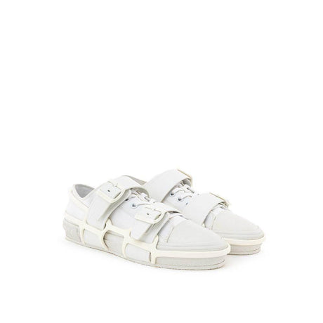 Burberry White Cotton Sneaker - Hilstor